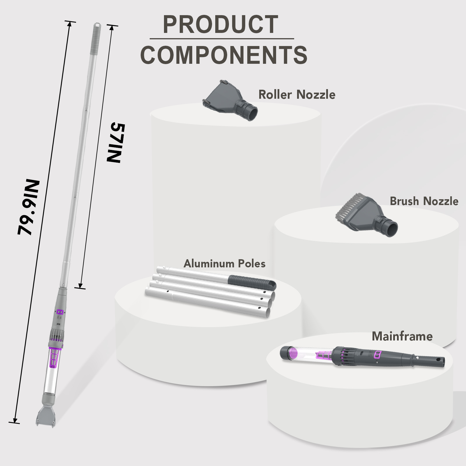 Bonny Pool Brush: Professional Cleaning for Pool Walls and Floors
