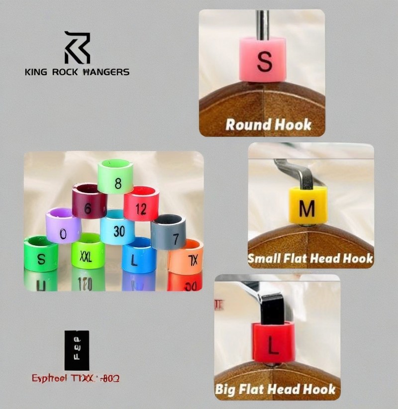 plastic hanger size markers, size markers for hangers, plastic clothing size markers, hanger size tags, custom size markers for hangers