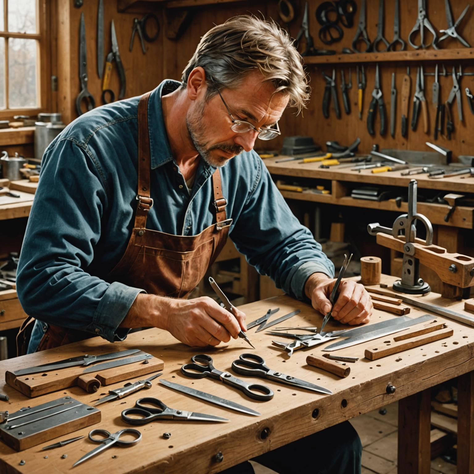 براعة أجزاء المقص وتقنيات التجميع