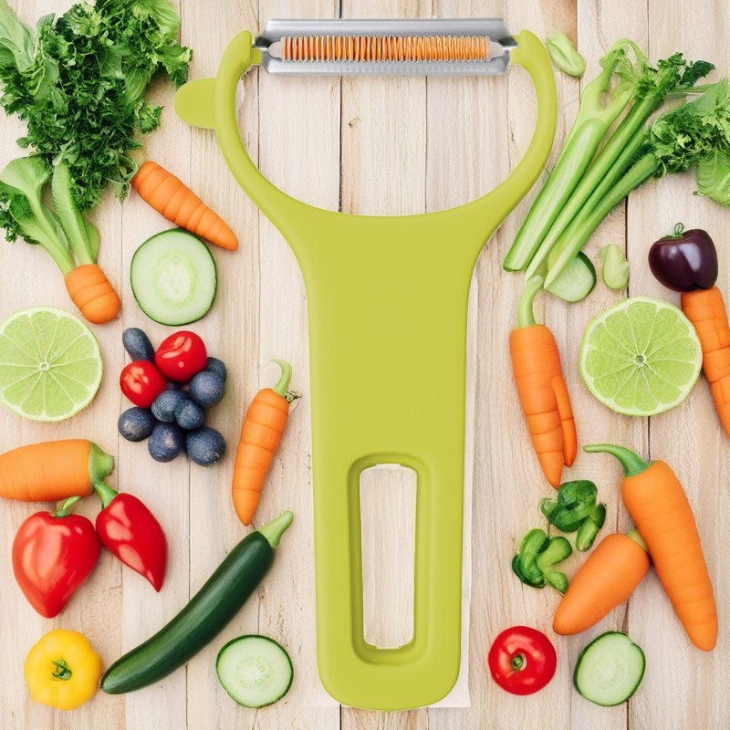 用三叶蔬菜果皮革新饭菜准备