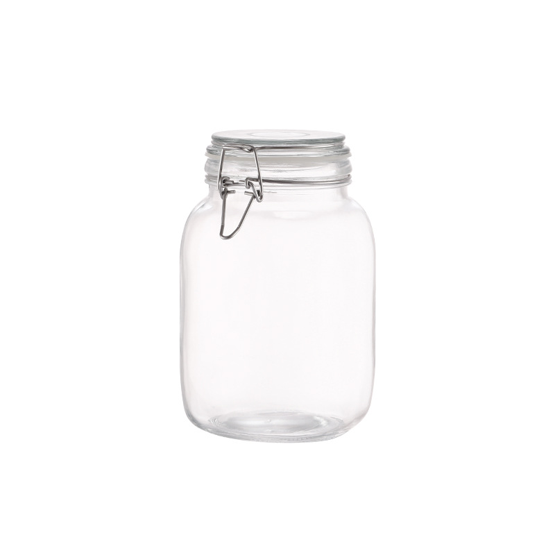 bulk pickling jars shown with swing top closures before a case pack decision