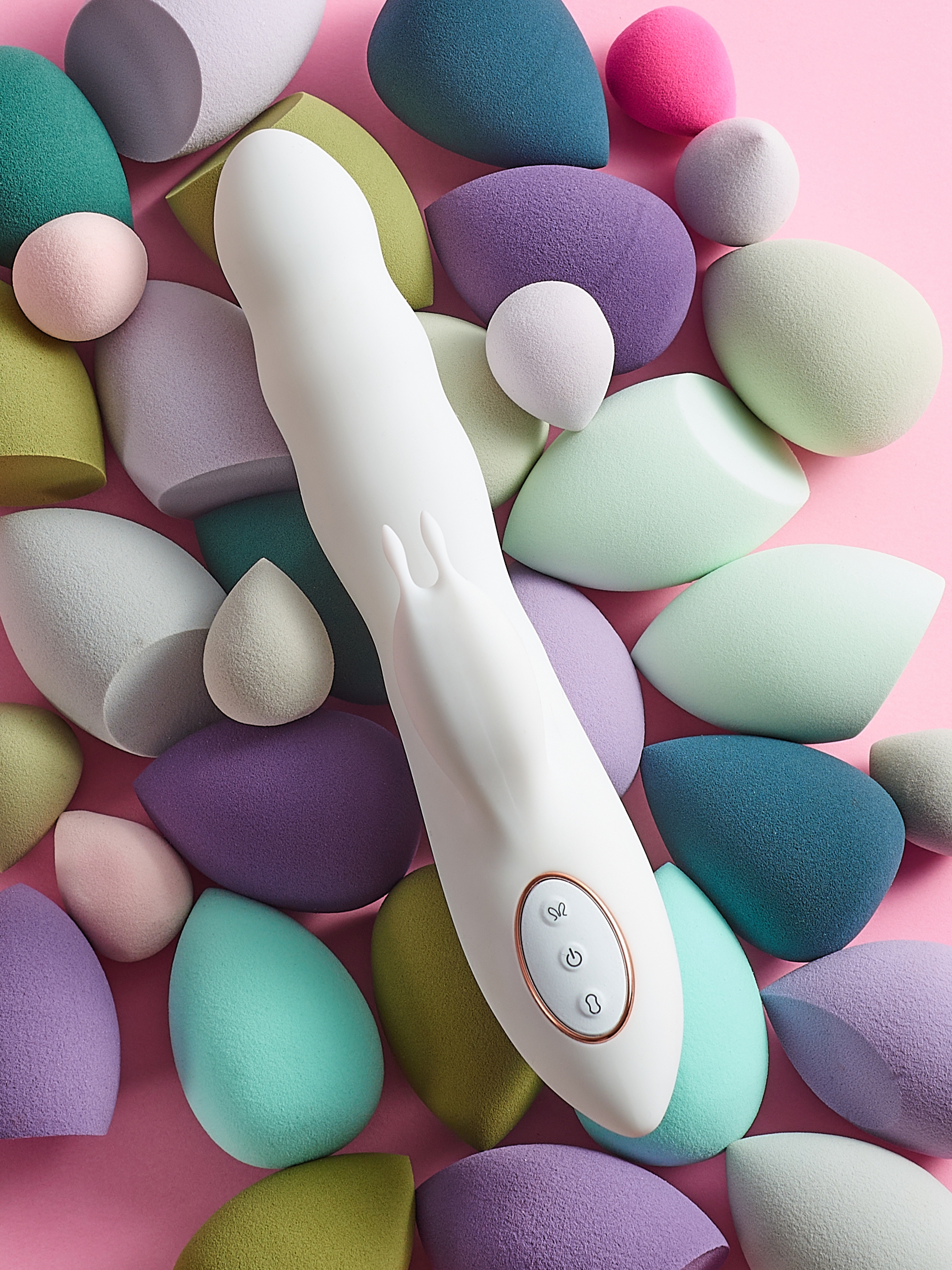 Diose waterproof vibrator shown being washed under running water