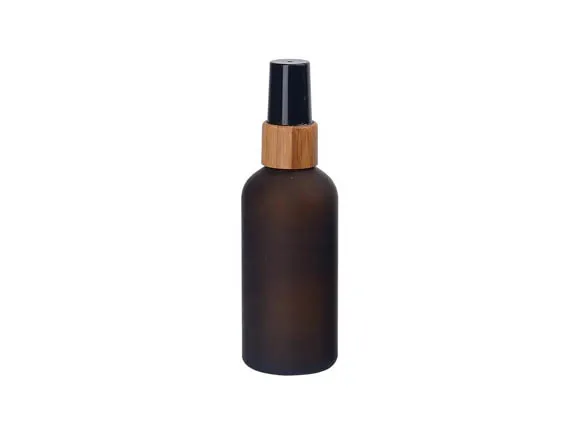 amber frosted fine mist spray bottle sample for skincare sourcing