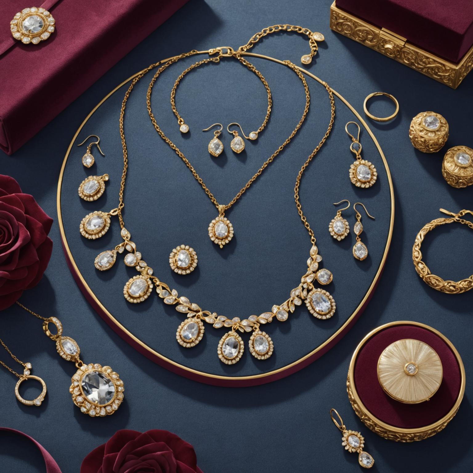 Discover the elegance of a fashionable jewelry suit