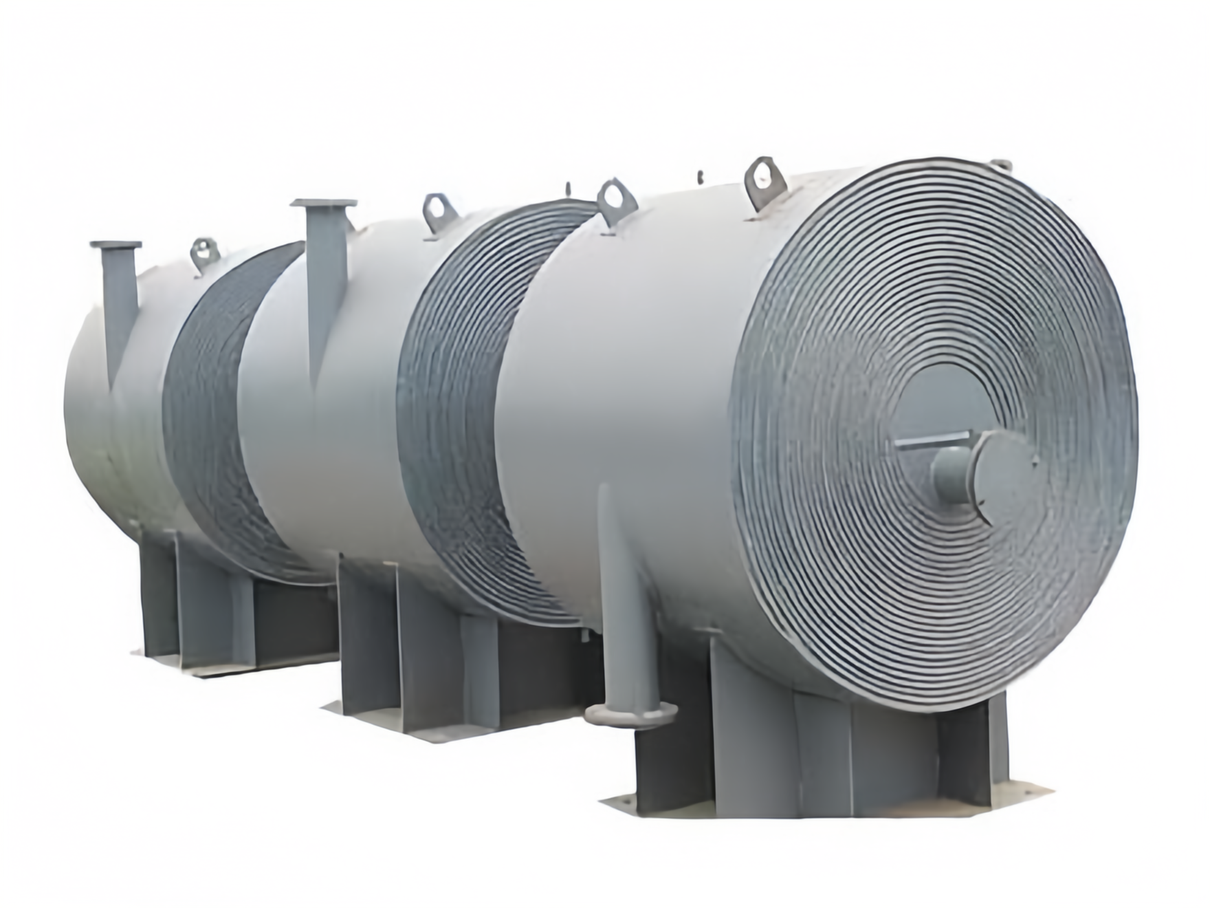 Acier inoxydable 304 316 Échangeur de chaleur à plaque en spirale dans lusine de produits chimiques pour centrale nucléaire avec une installation facile