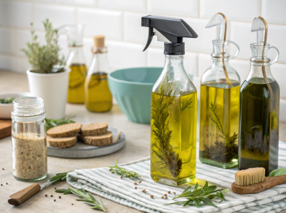 How to clean an olive oil bottle?