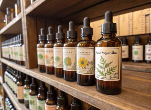 Why are tincture bottles usually made of glass?
