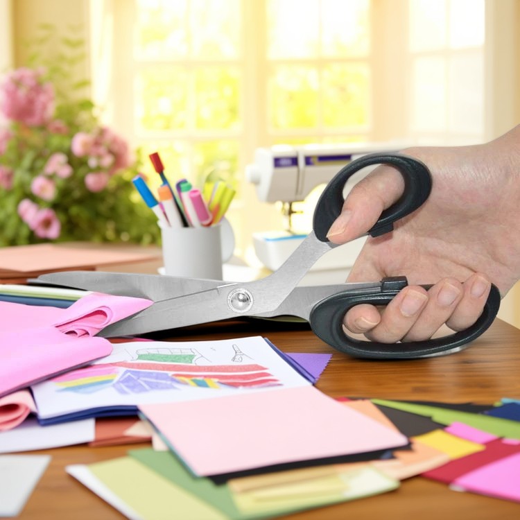 plastic handle tailor scissors