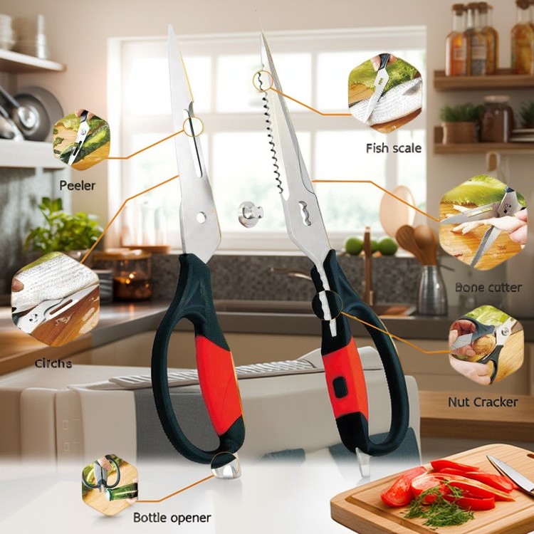 stainless steel kitchen scissors