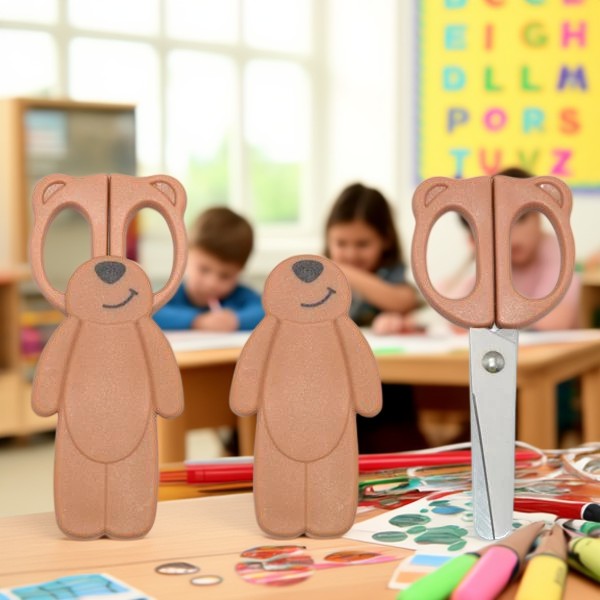 Tijeras de seguridad para osos: el estilo se encuentra con la seguridad de los niños