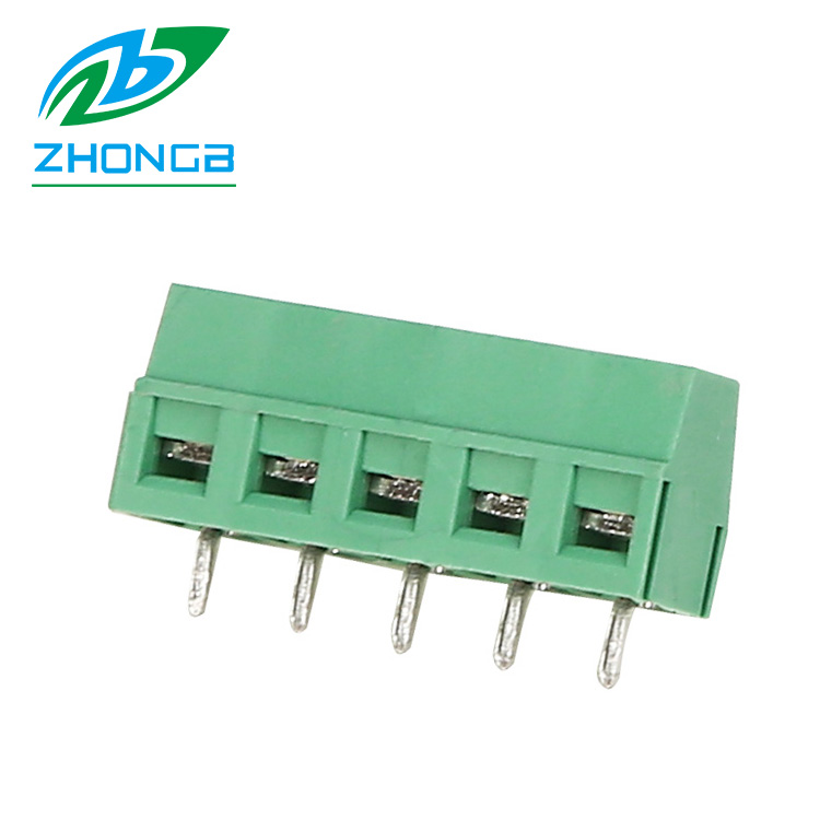 ZB127-5.0, 180 degrees, straight pins, 2-xxP