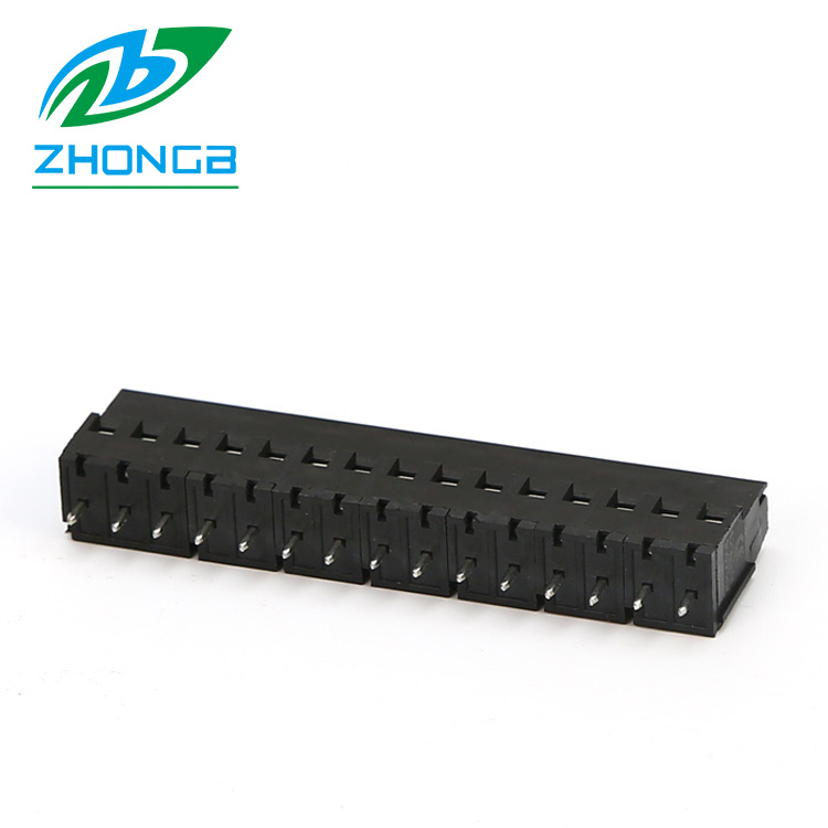 ZB129CV-5.0, 129CV-5.0, 180 degrees, straight pins, with a bottom cover, 2-xxP