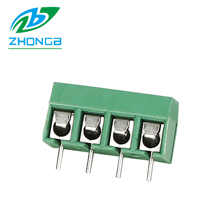 ZB301-5.0,301-5.0,ZB105, 2-xxP, 180 degrees, straight pins