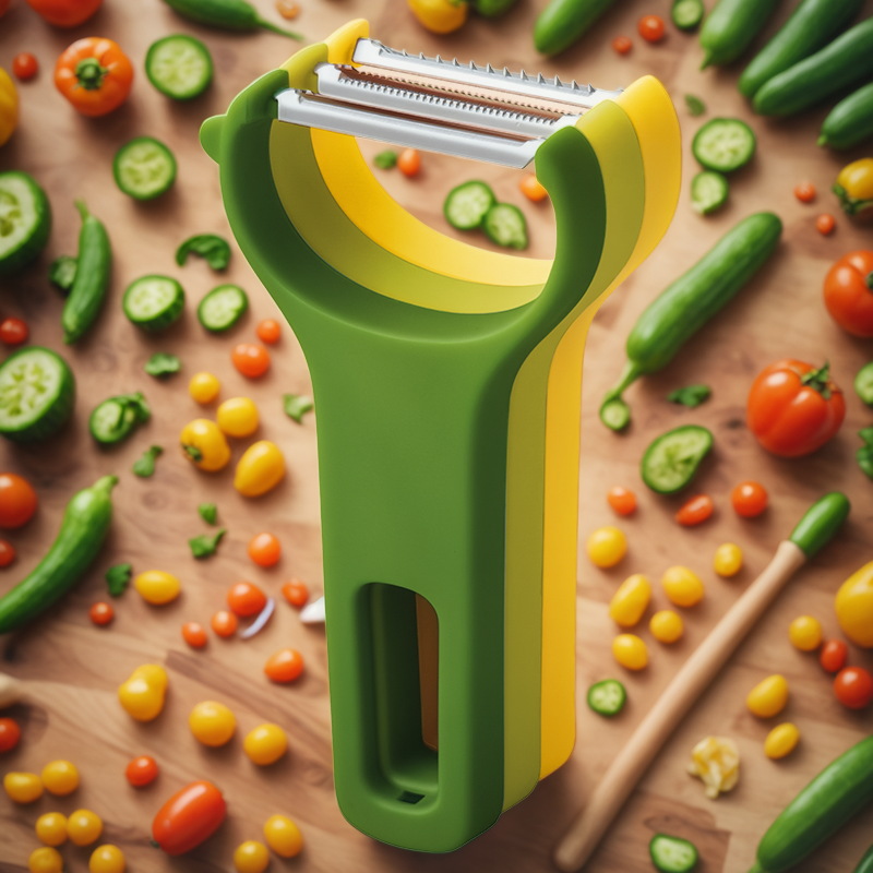 用可堆叠的3叶片剥皮彻底革新烹饪