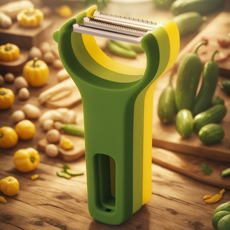 Ferramentas de descascamento empilháveis: gadgets de 3 lâminas elegantes e versáteis