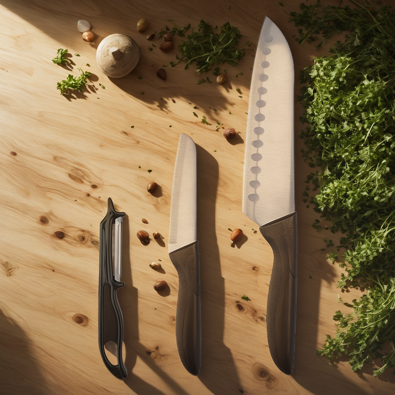 3-piece knife set, kitchen knife set, kitchen essentials