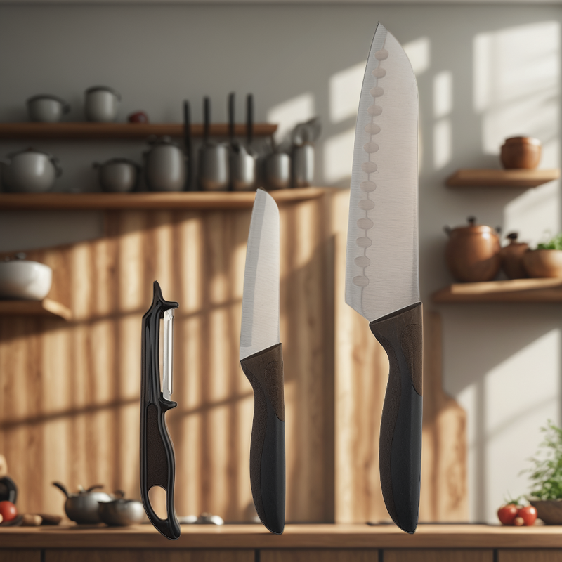 3-piece knife set, kitchen knife set, kitchen essentials
