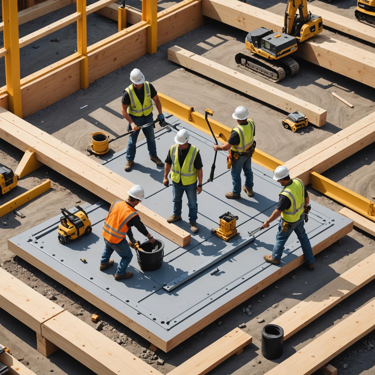 JINGLE anchoring and embedded systems used in high-rise and commercial building construction