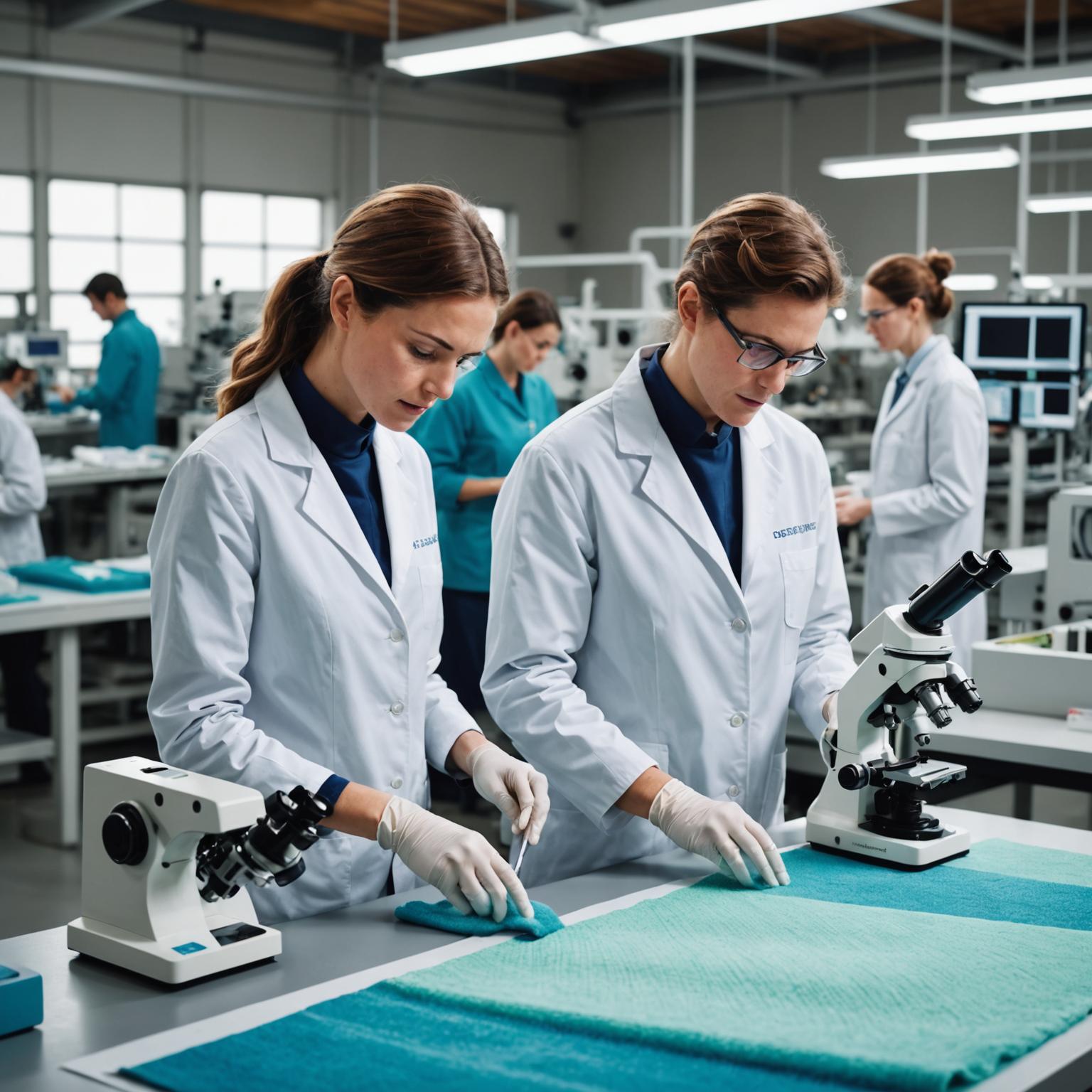 Person standing in a factory with machinery in the background