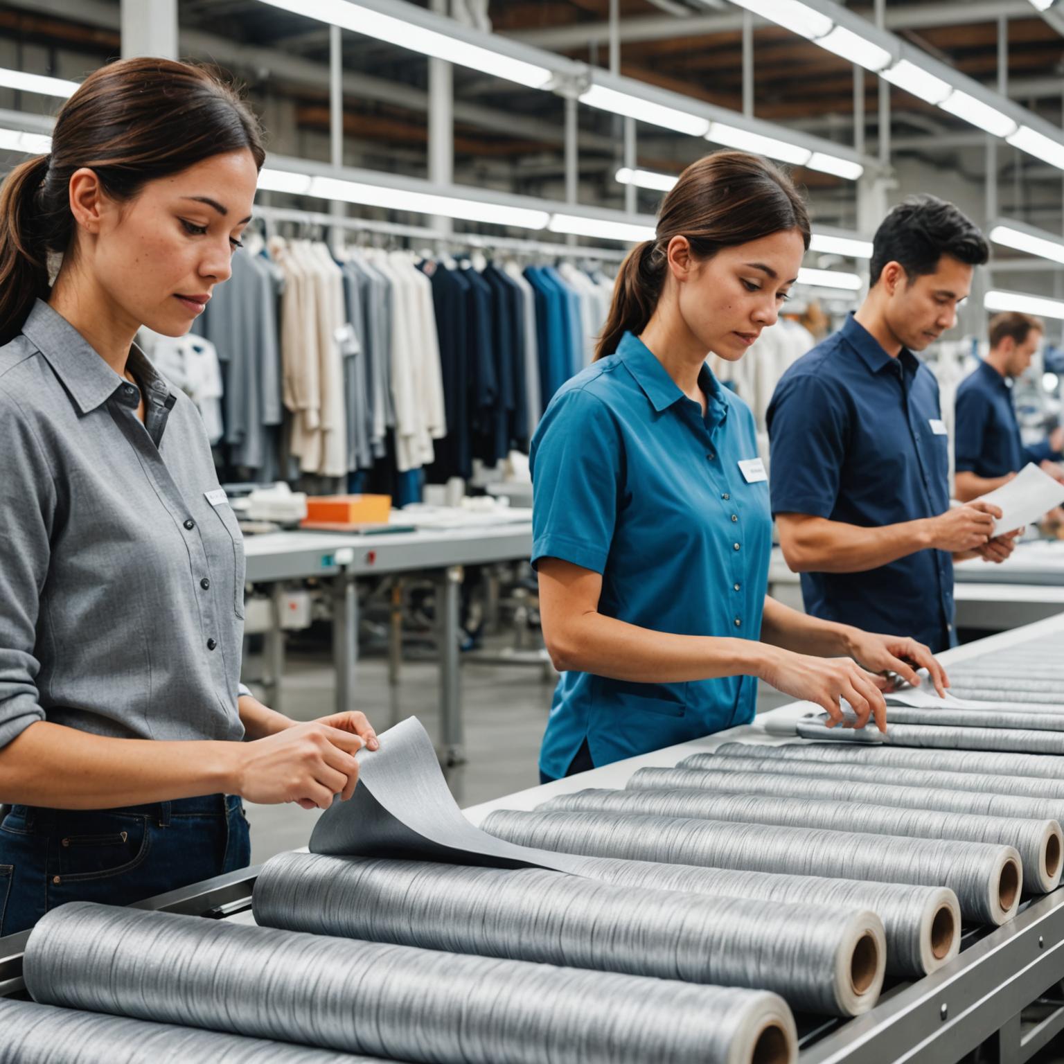 Person standing in a factory with machinery in the background