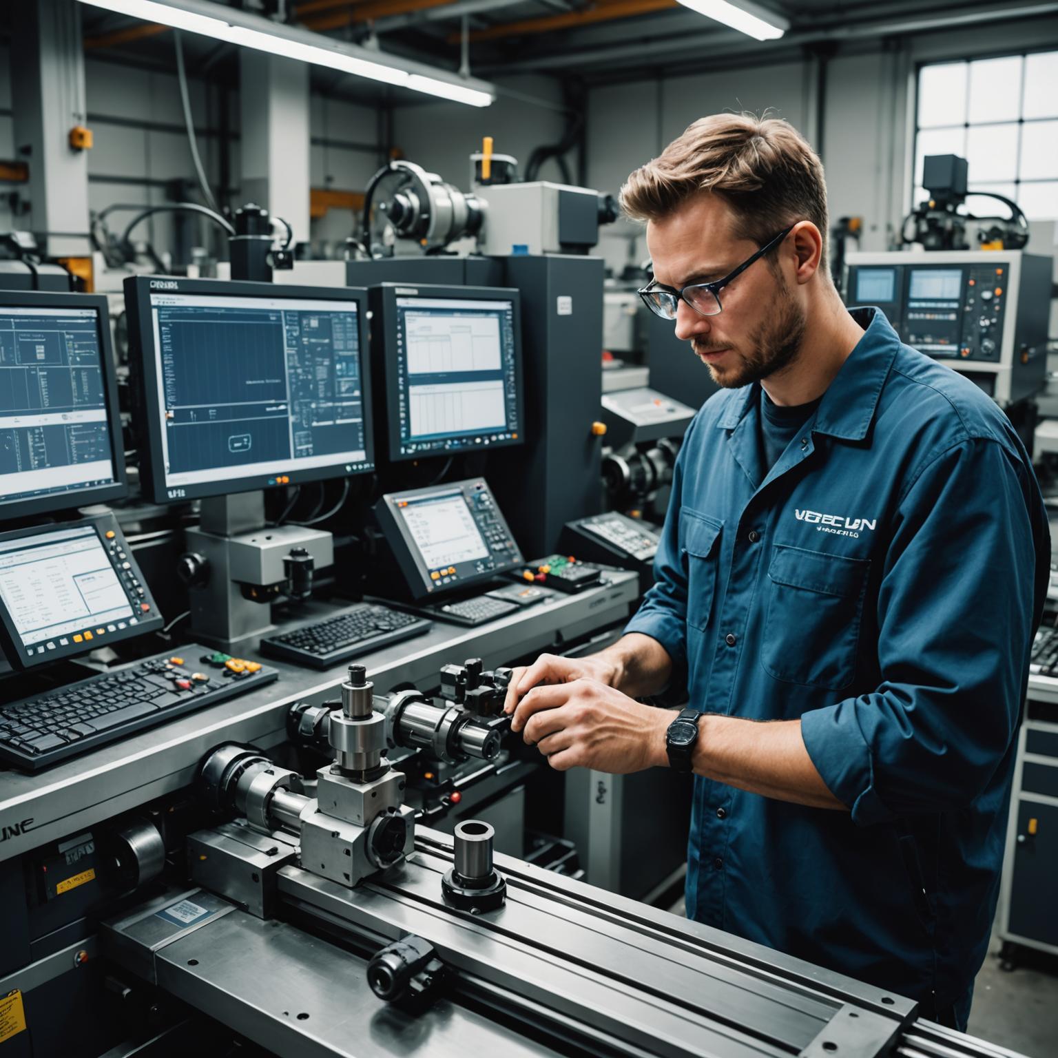 Programación de torno CNC para mecanizado de precisión