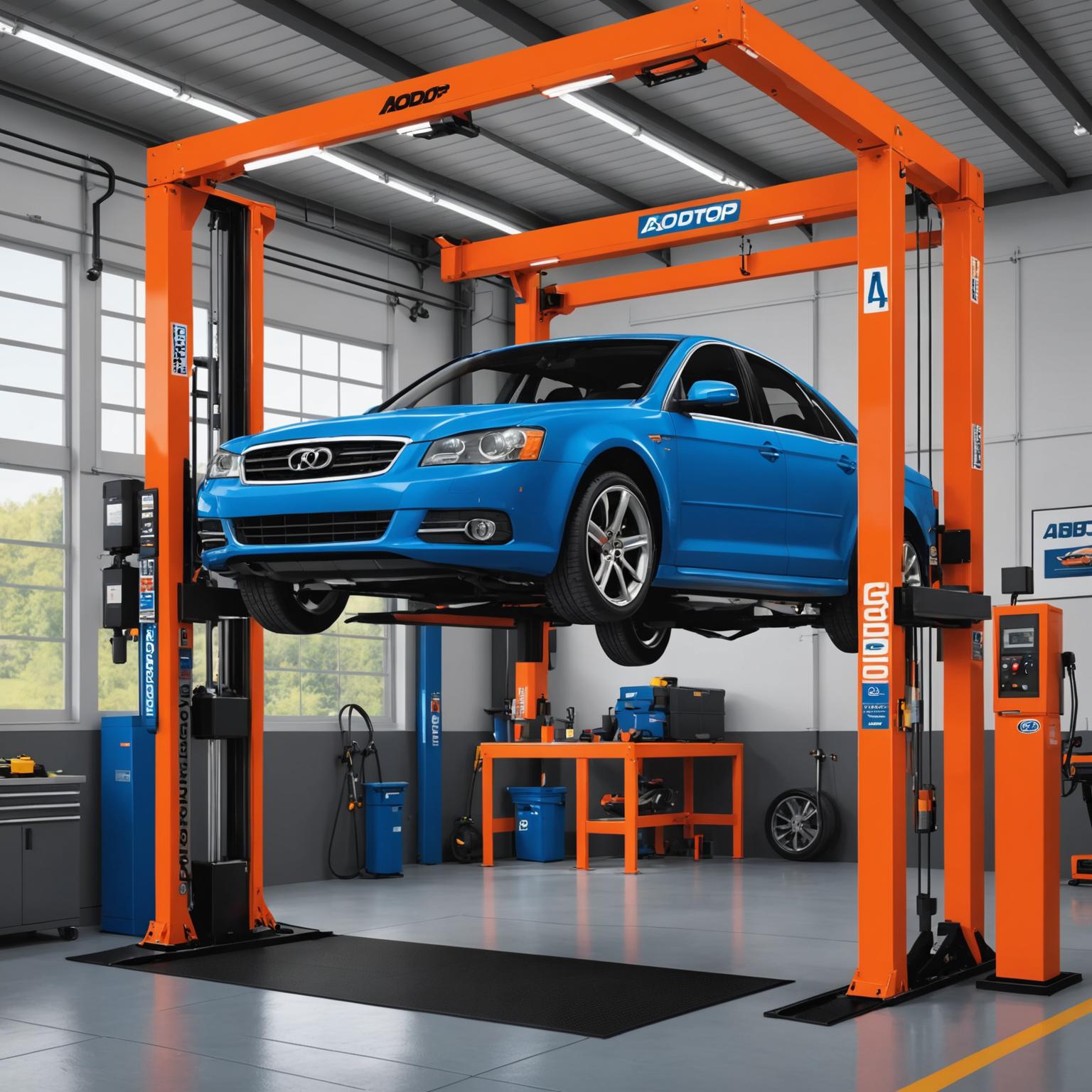 Auto Garage Equipment: The AODOTOP Two-Post Car Lift
