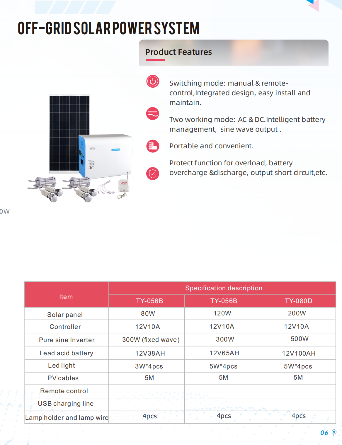 off grid solar power system