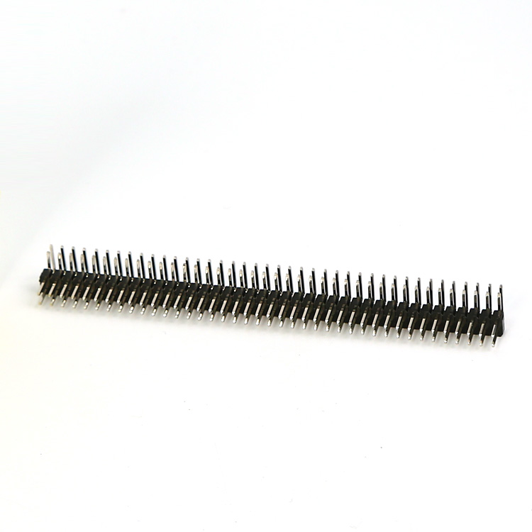 ZB1221-R-1.27 , 1221-R-1.27 , 1221-1.27 , Dual-Row 90 degrees Right Angle Pin Header , 2-xxp