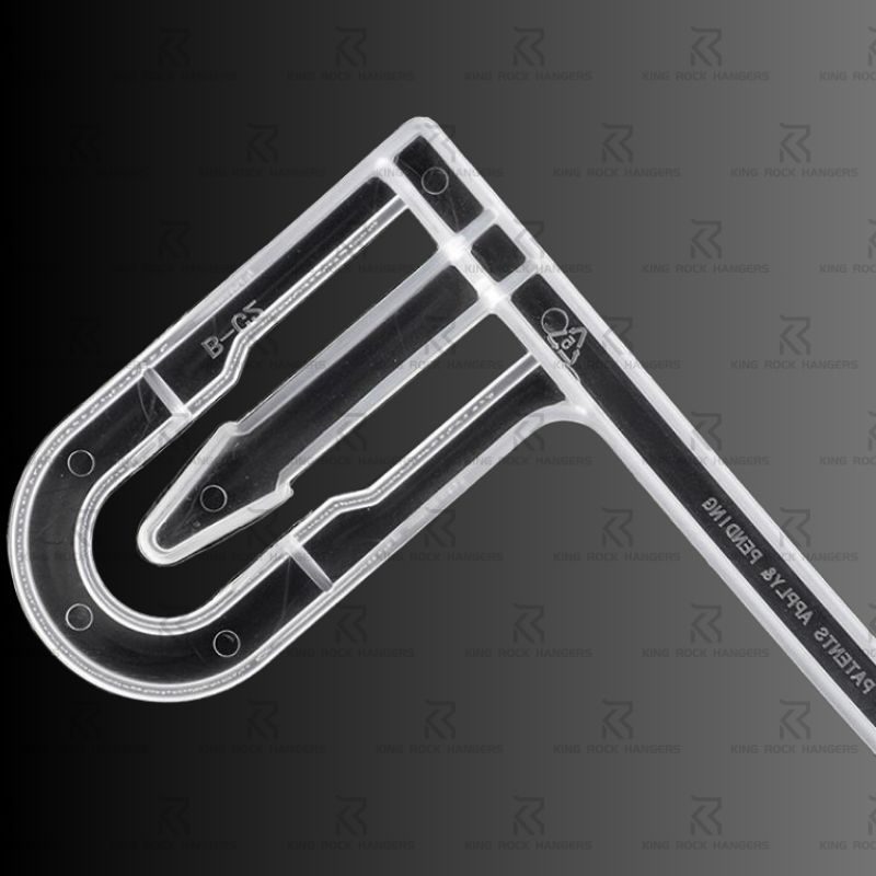 Plastic Combination Hanger: Upper Shirt + Lower Pants