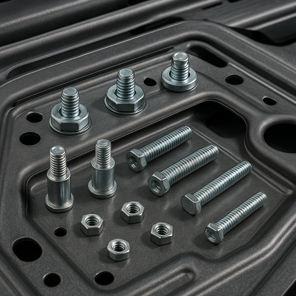 JINGLE automotive seat frame fasteners and CNC mounts for safe vehicle integration