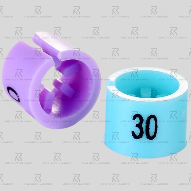 Bulk packaging of 20000 plastic garment hanger size tag rings, factory direct wholesale labels for inventory management in clothing businesses