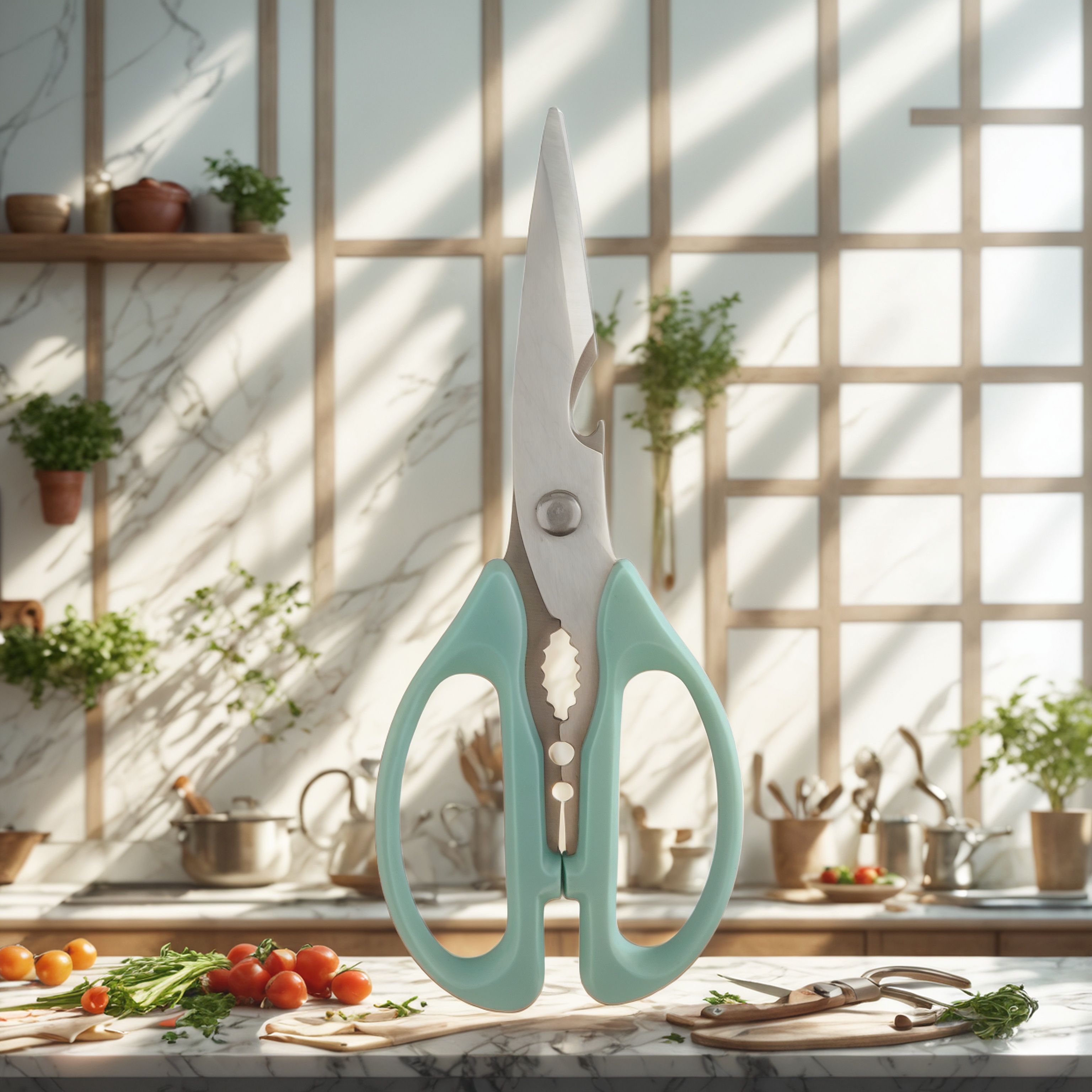 multi-functional kitchen scissors, OEM kitchen scissors Yangjiang, kitchen scissors manufacturing Yangjiang