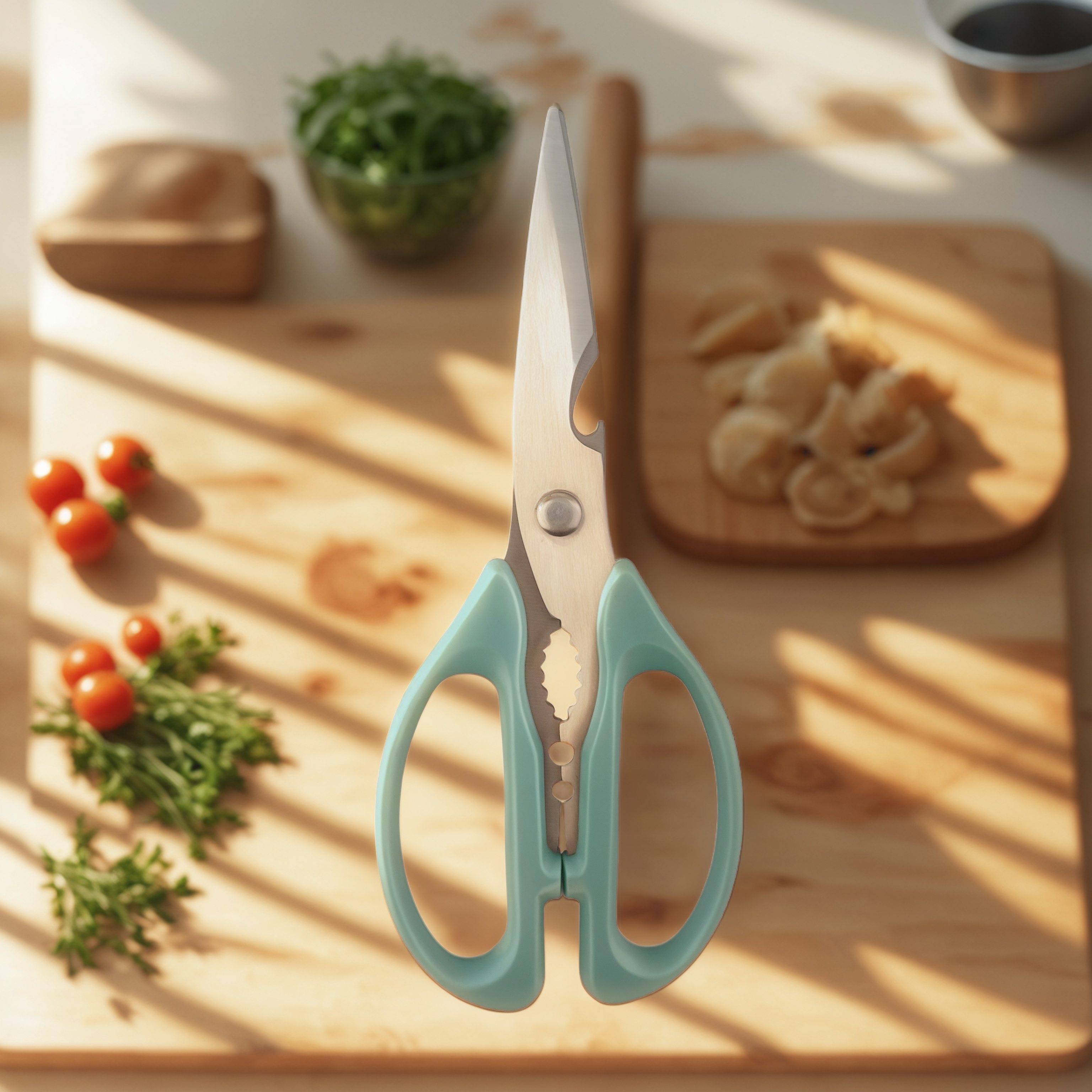 multi-functional kitchen scissors, OEM kitchen scissors Yangjiang, kitchen scissors manufacturing Yangjiang