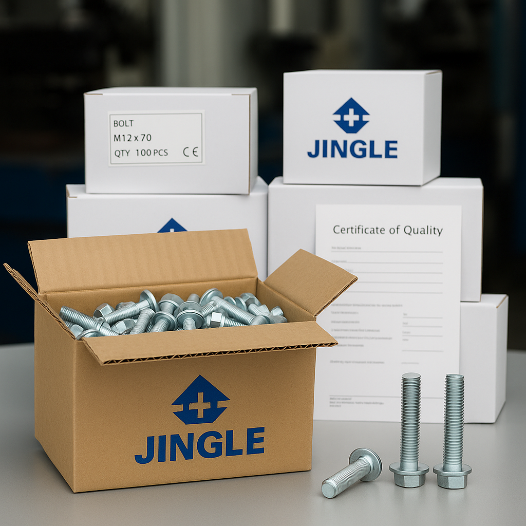 OEM bolt supplier in China with precision fasteners and quality control by JINGLE