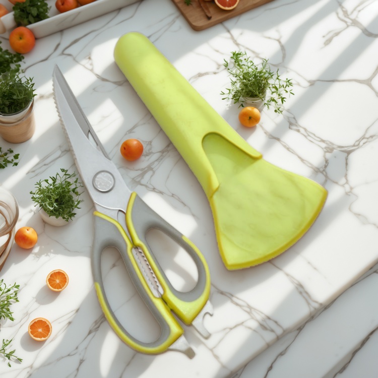 Tesoura versátil da cozinha OEM: um essencial culinário
