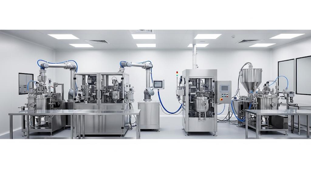High-tech cleanroom machinery