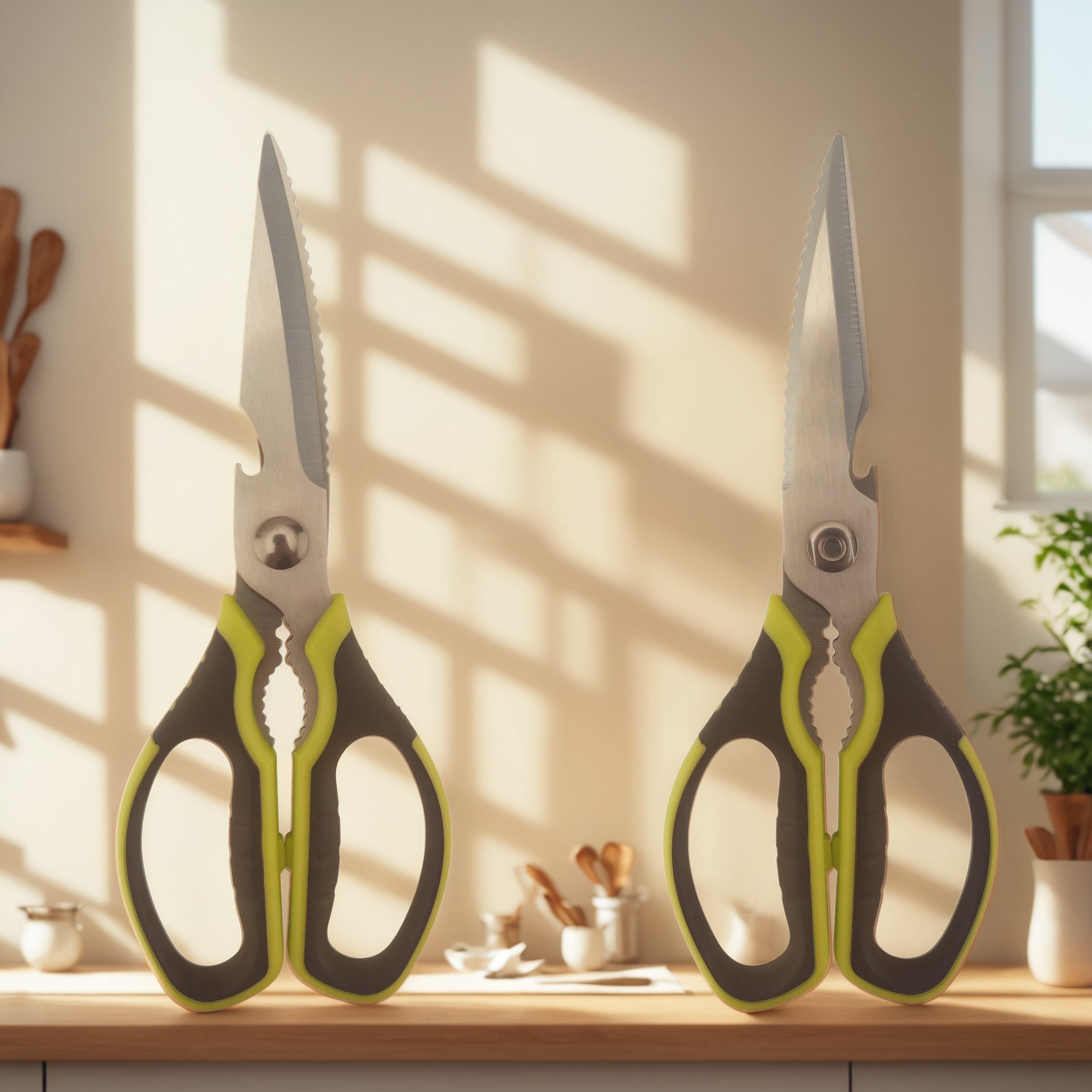 multi-functional kitchen scissors, OEM kitchen scissors, Yangjiang scissors manufacturer