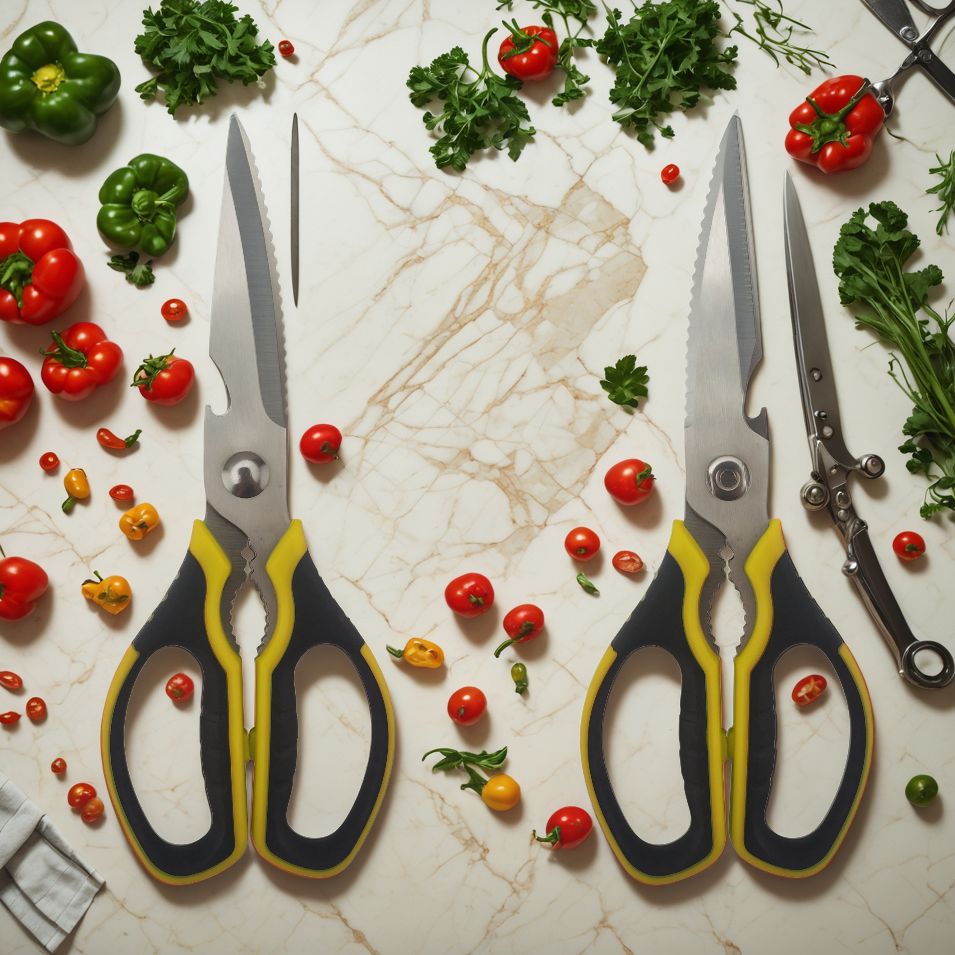 multi-functional kitchen scissors, OEM kitchen scissors, Yangjiang scissors manufacturer