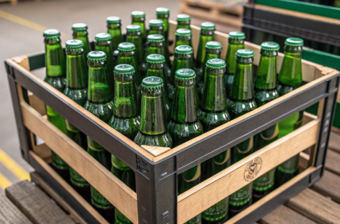 why are glass beer bottles green or brown