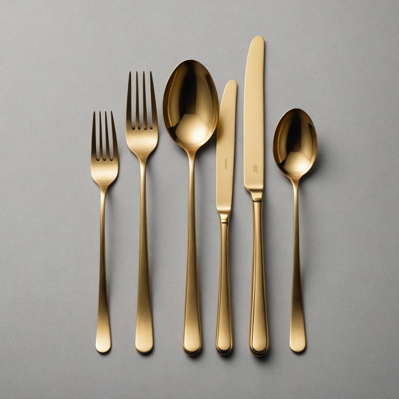 rose gold cutlery, rose gold knife and fork, premium rose gold utensils