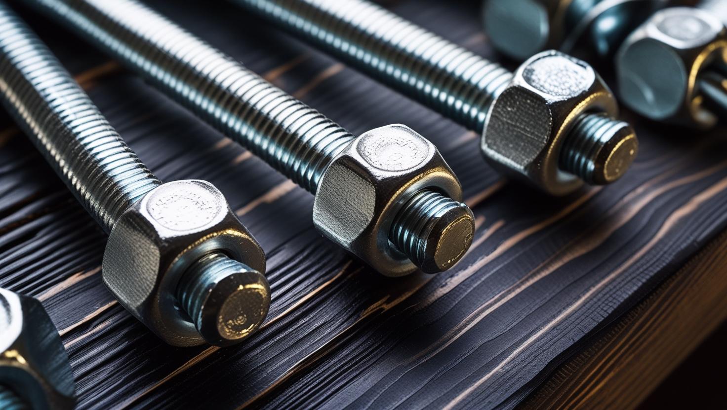 Stainless steel carriage bolts with nuts and washers in a Jingle OEM kit