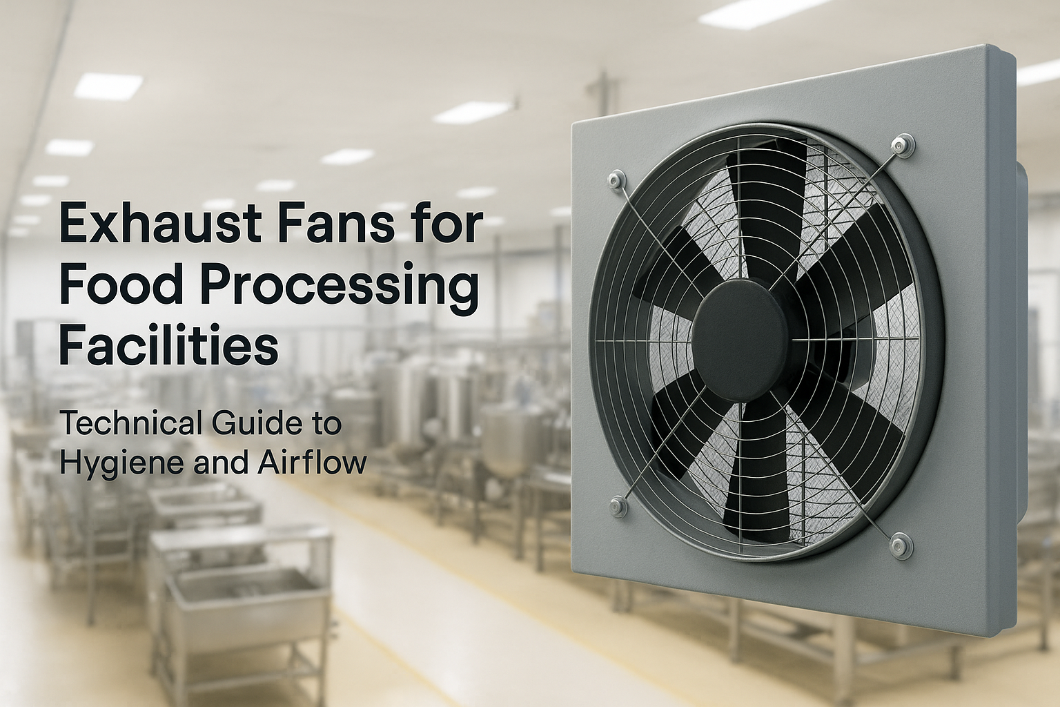 Exhaust Fans for Food Processing Facilities: Hygiene, Airflow, and Compliance