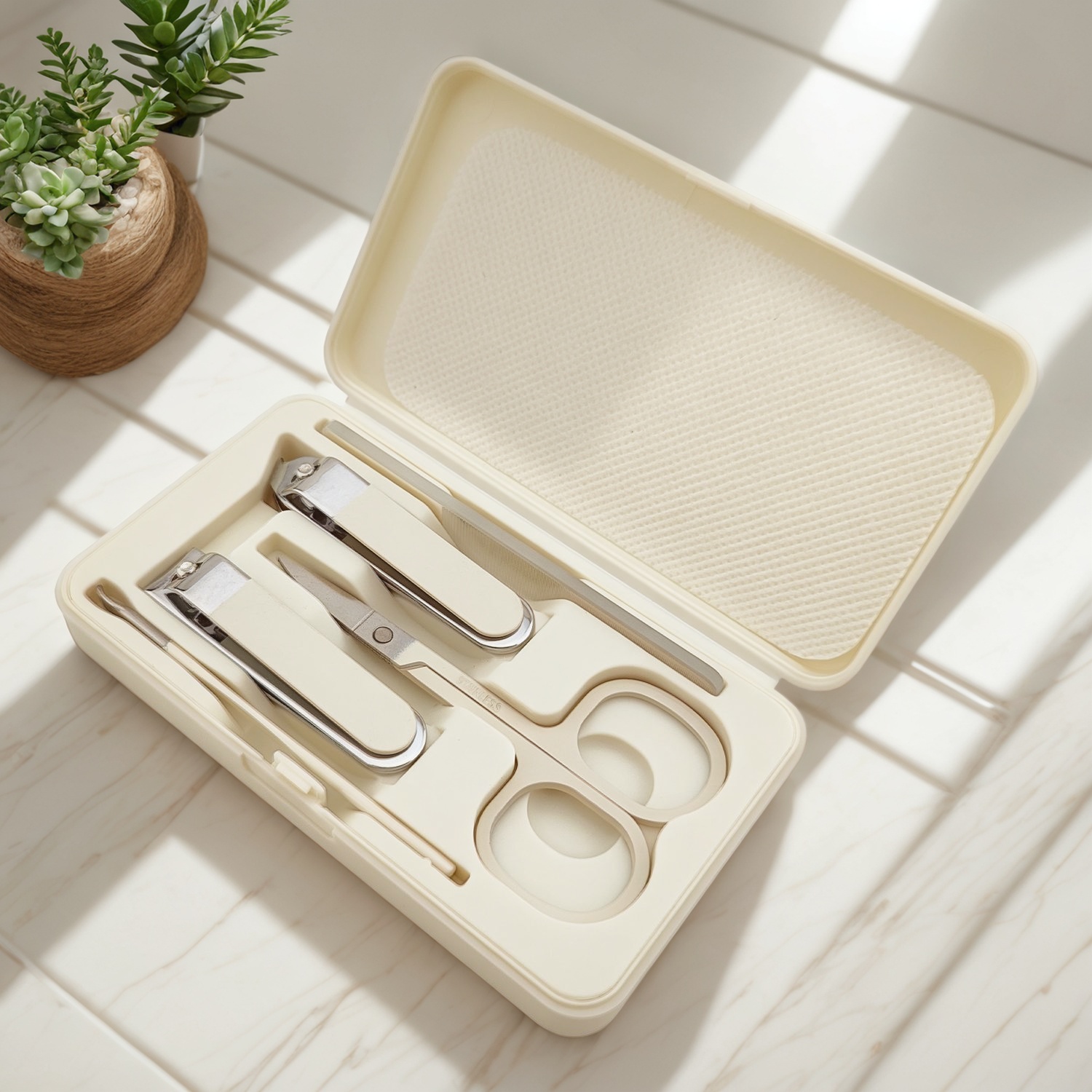 Outils de manucure végétaliens en gros, fabricant d'outils de beauté personnalisés, outils de toilettage de haute qualité en gros, outils de manucure de qualité salon