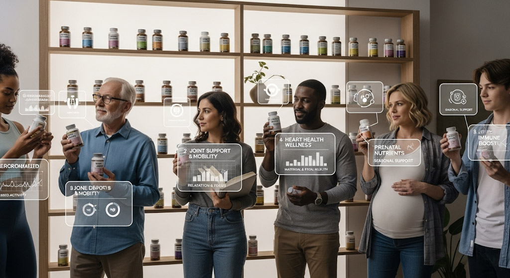 Choix de vitamines personnalisé.