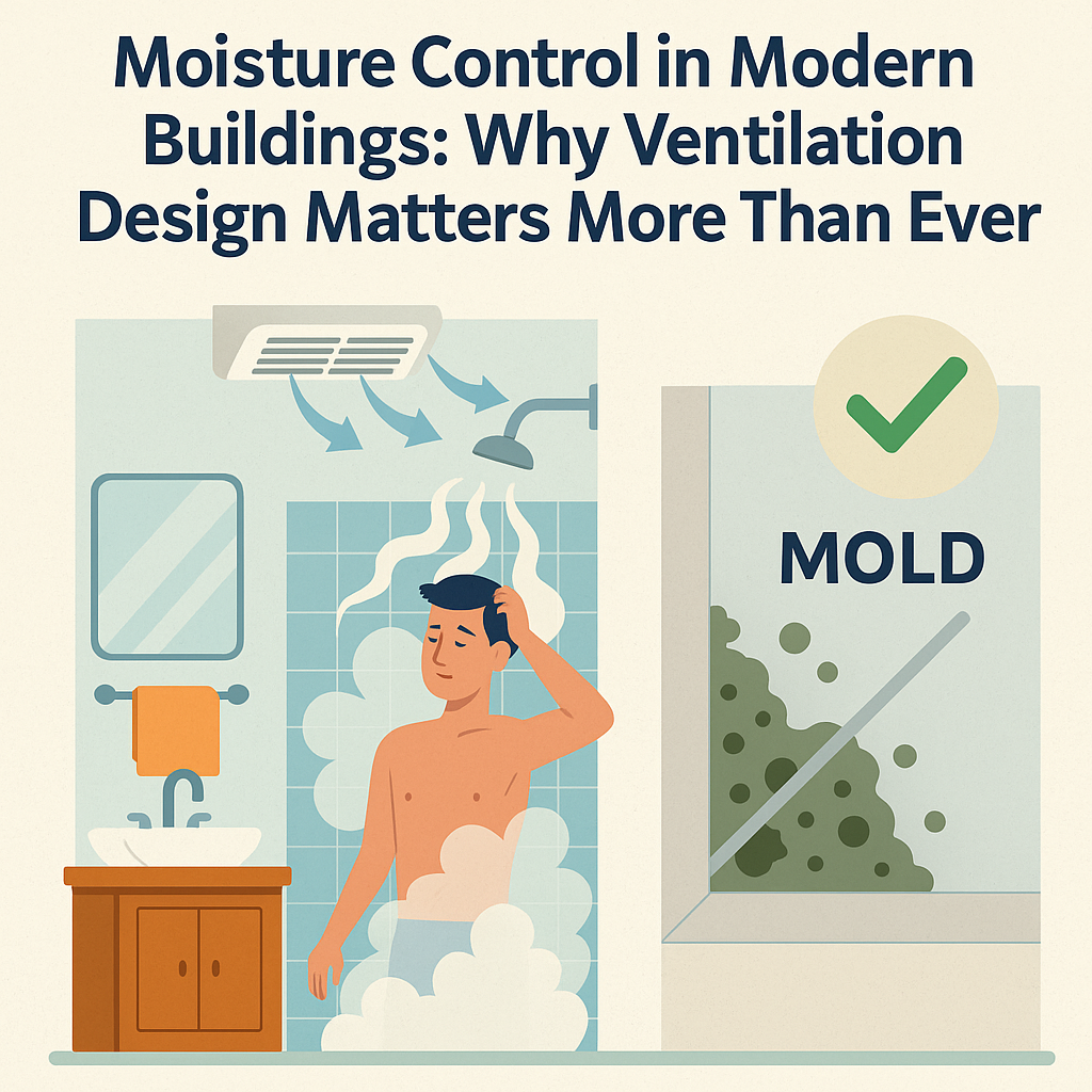 Moisture Control in Modern Buildings: Why Ventilation Design Matters More Than Ever