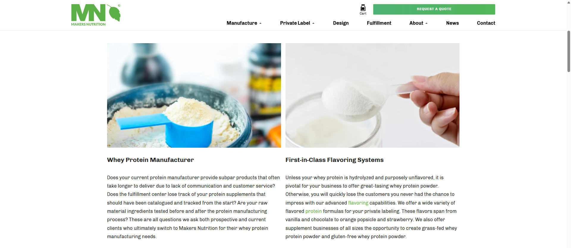 NutraScience Labs official website screenshot