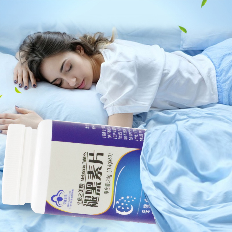 Melatonin on bedside table