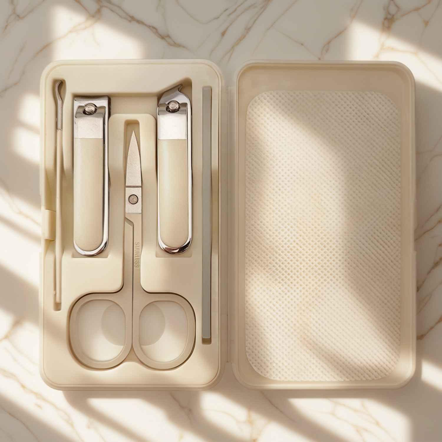 Atacado de ferramentas de cuidados pessoais: kits de manicure com qualidade de salão