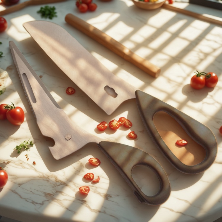 The Ultimate 2 in 1 Kitchen Knife Scissors: Innovation & Style