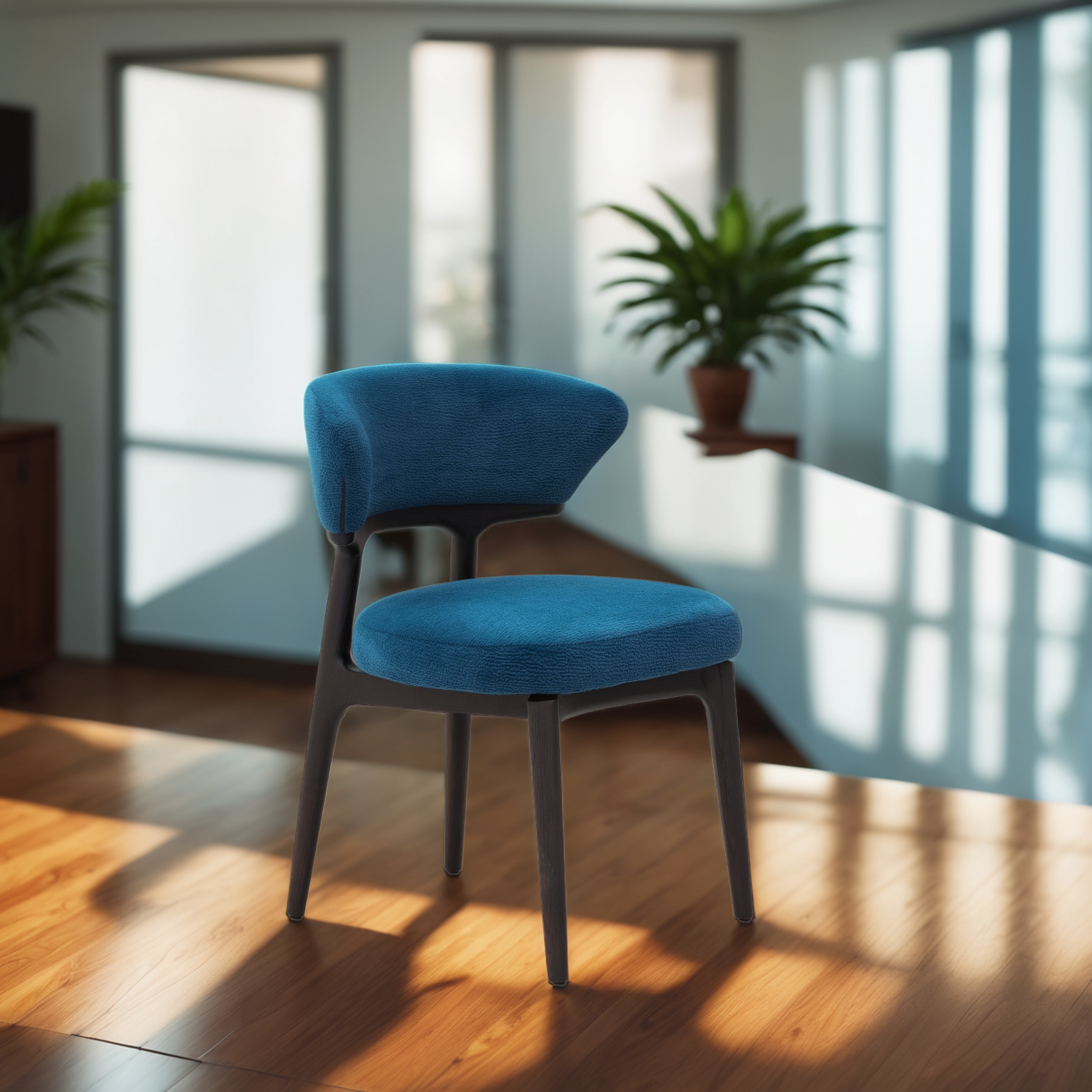 Silla de comedor de madera maciza de diseño italiano